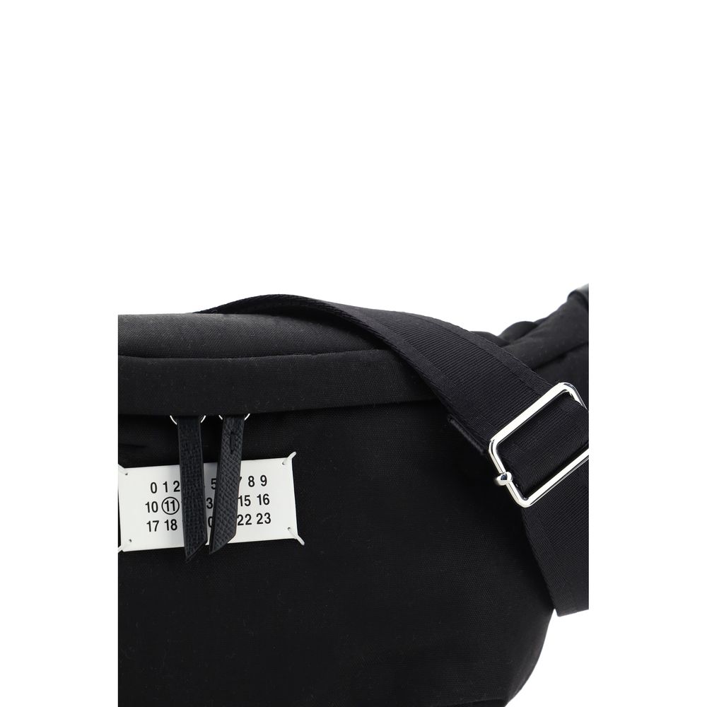 Margiela Black Leather Fanny Pack - Contemporary Luxury Accessory