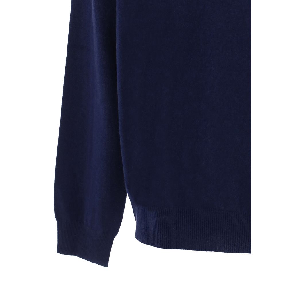Aragona Grey Cashmere Turtleneck Sweater for Elevated Style