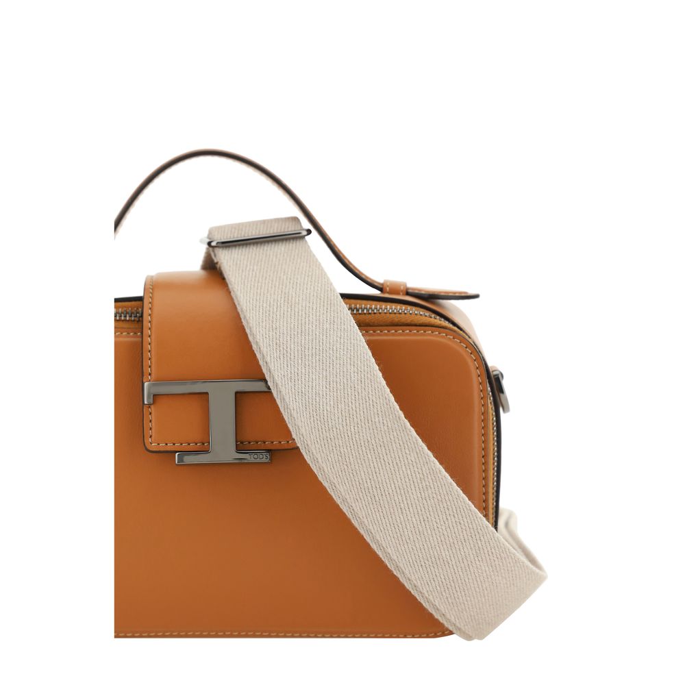 Tod's Black Leather Camera Mini Shoulder Bag - Exquisite Italian Craftsmanship