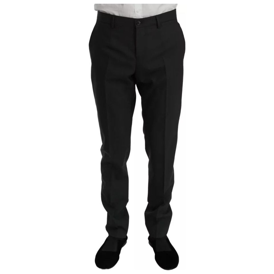 Dolce & Gabbana Gray Wool Slim Fit 2 Piece MARTINI Suit