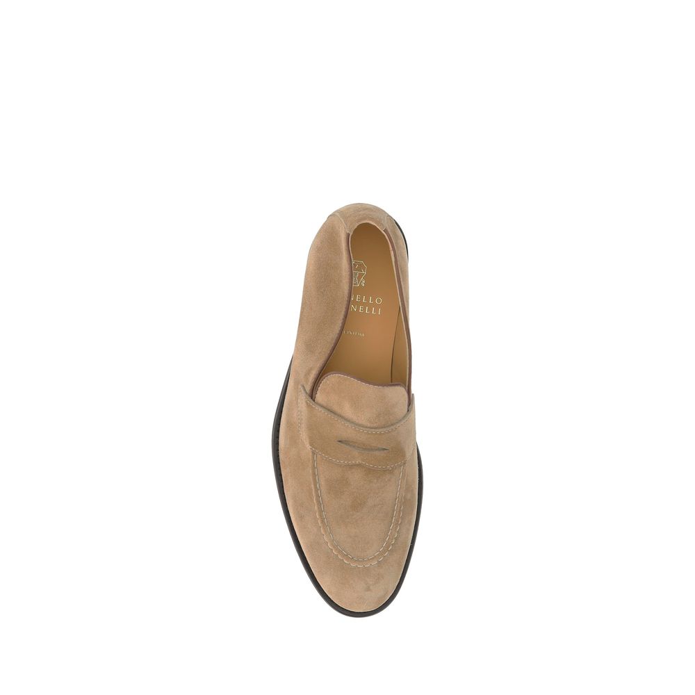 Brunello Cucinelli Brown Premium Calfskin Loafers