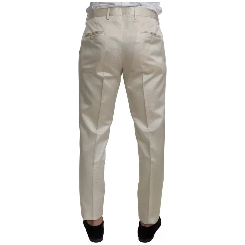 Dolce & Gabbana Beige Wool Crème 3 Piece SICILIA Shawl Suit