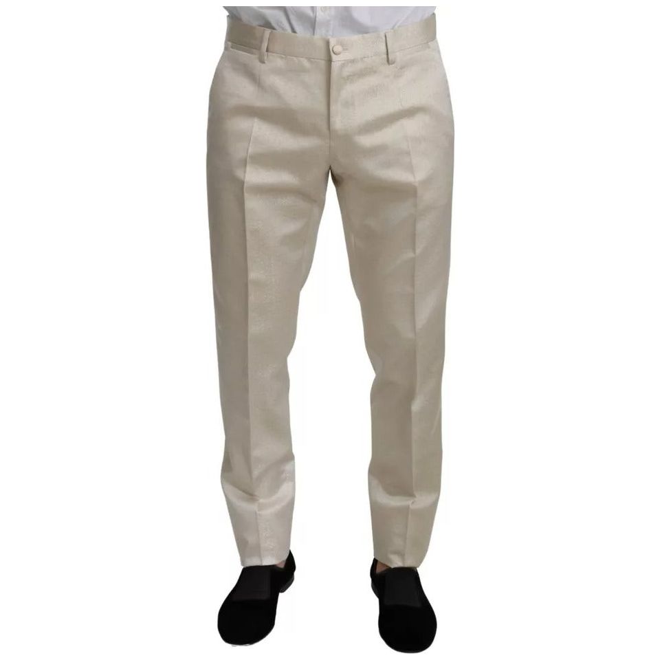 Dolce & Gabbana Beige Wool Crème 3 Piece SICILIA Shawl Suit
