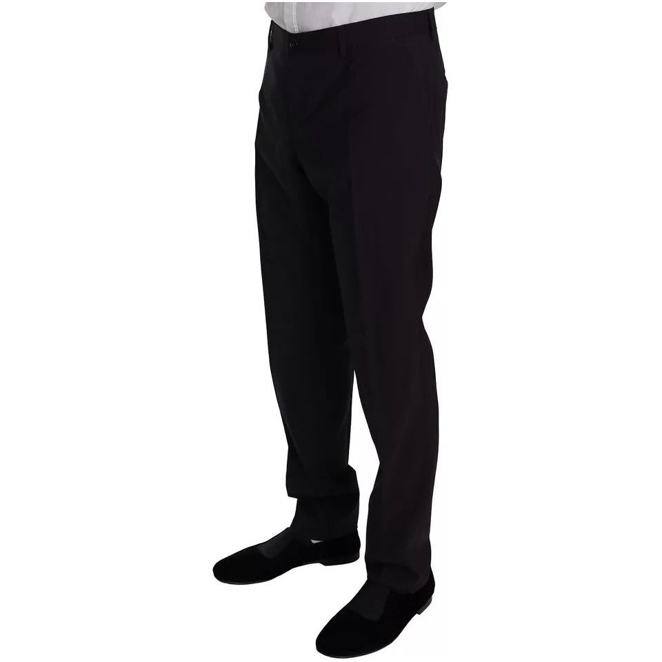 Dolce & Gabbana Purple Wool Stretch 2 Piece Suit