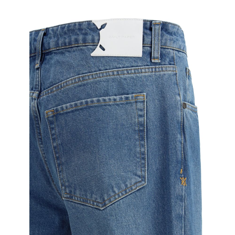 Daily Paper Blue Denim Jeans for Effortless Sophistication