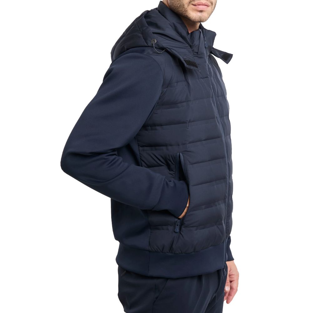People Of Shibuya Blue Soft-Touch Nylon Jacket