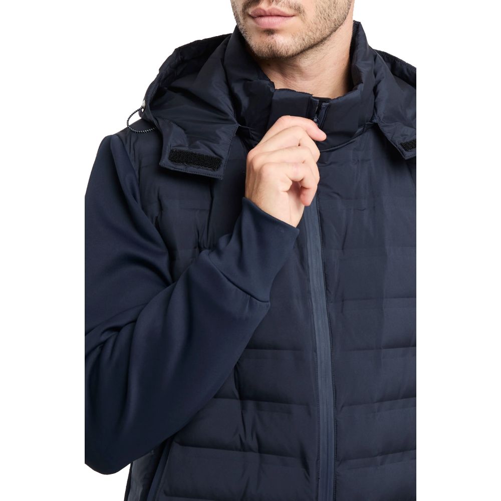 People Of Shibuya Blue Soft-Touch Nylon Jacket