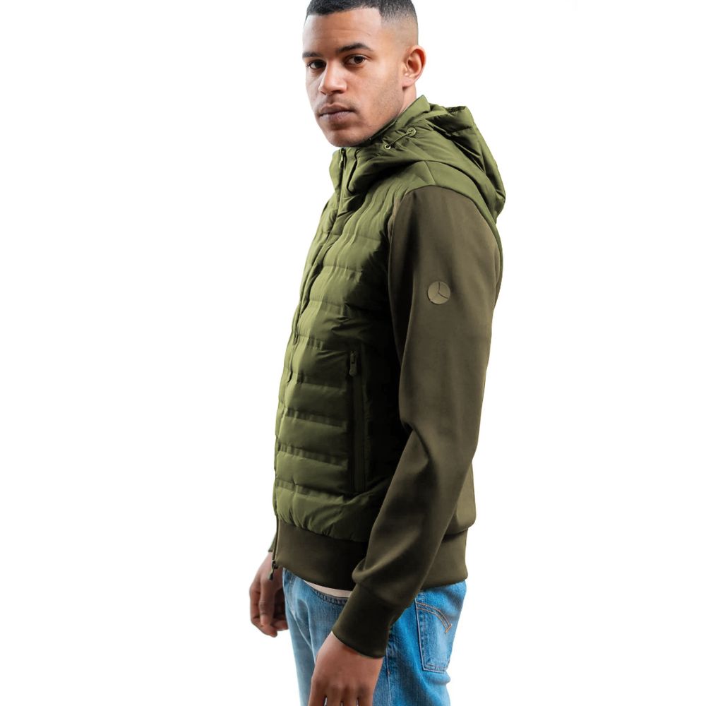 People Of Shibuya Green Matte Nylon Jacket for Urban Elegance