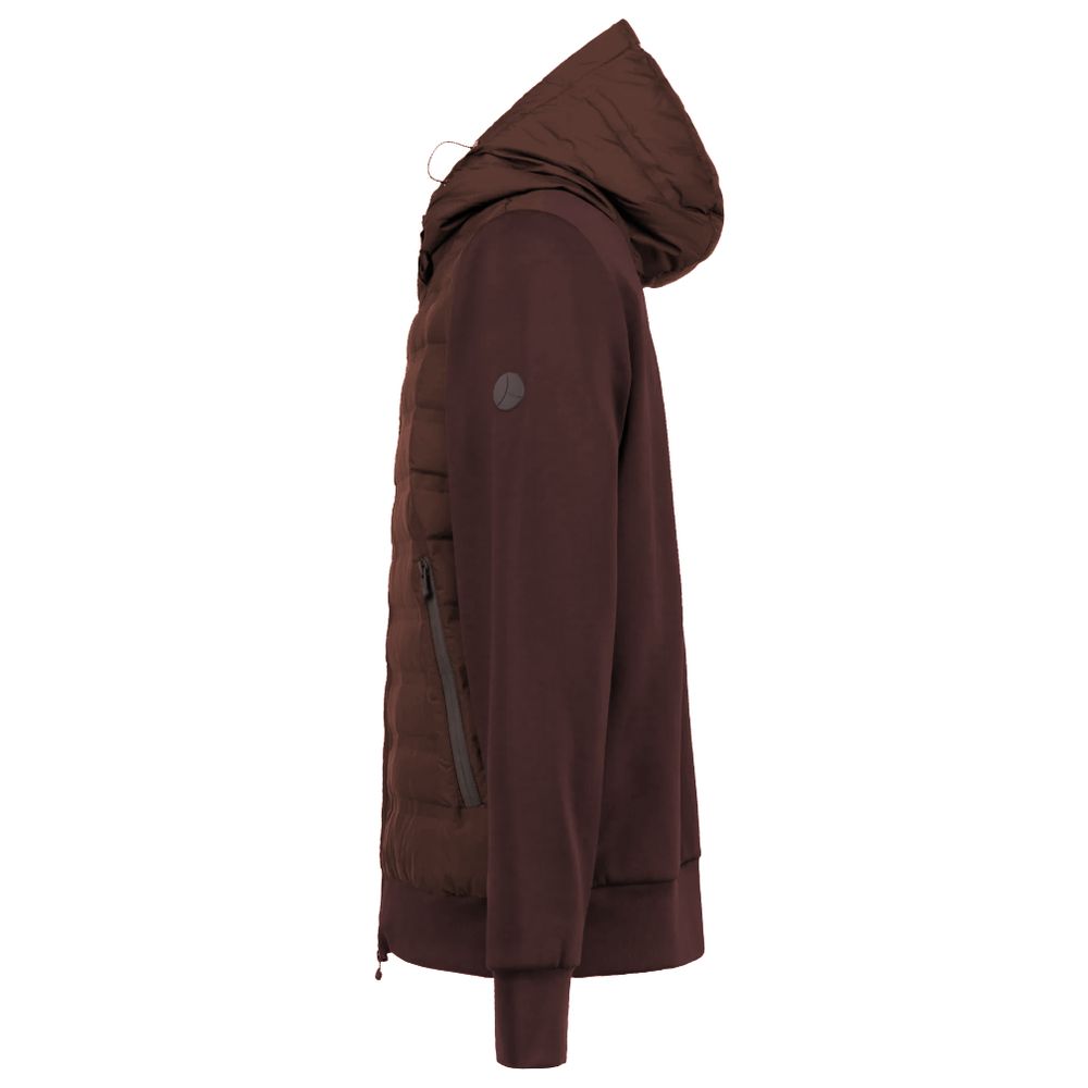 People Of Shibuya Brown Nylon Jacket with Exceptional Warmth