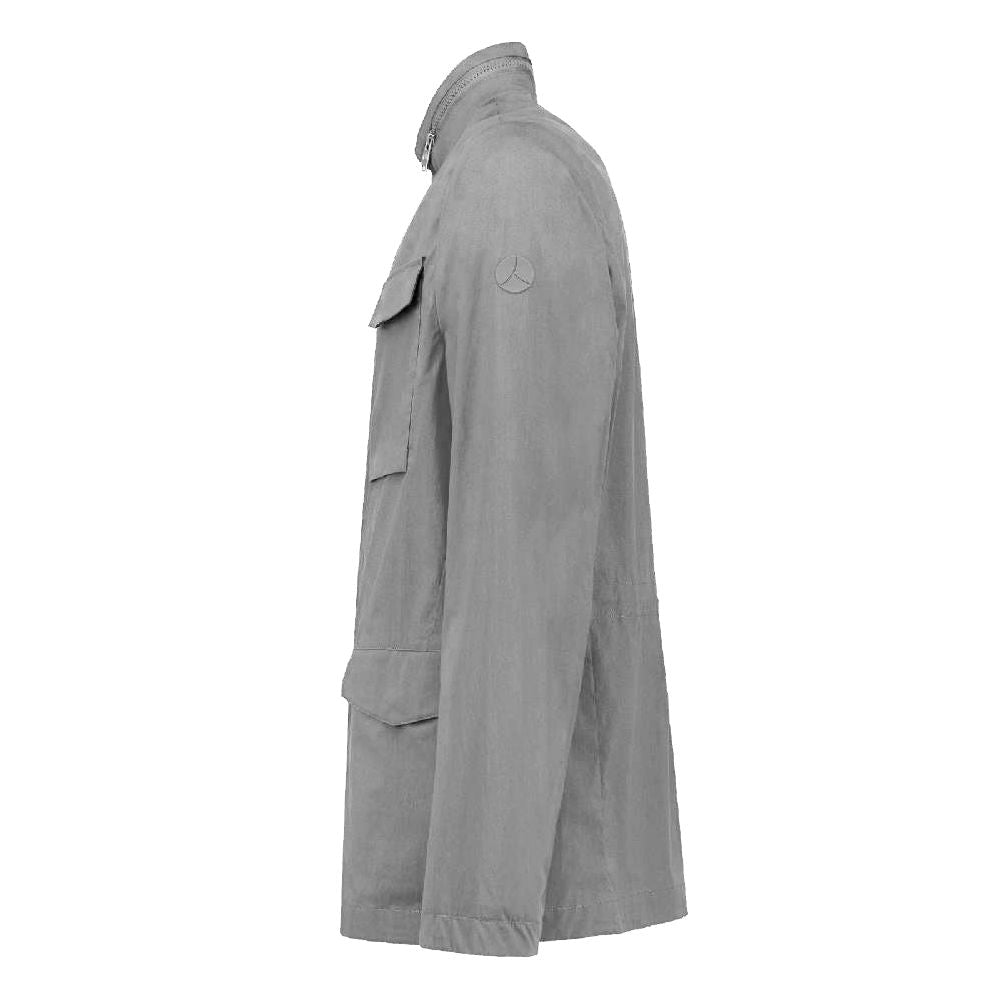 People Of Shibuya Gray Cotton Jacket for Urban Elegance