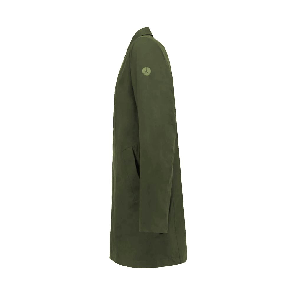 People Of Shibuya Green Recycled Fabric Trench Coat