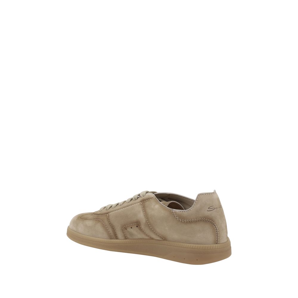 Santoni White Suede Sneakers: Timeless Elegance Redefined