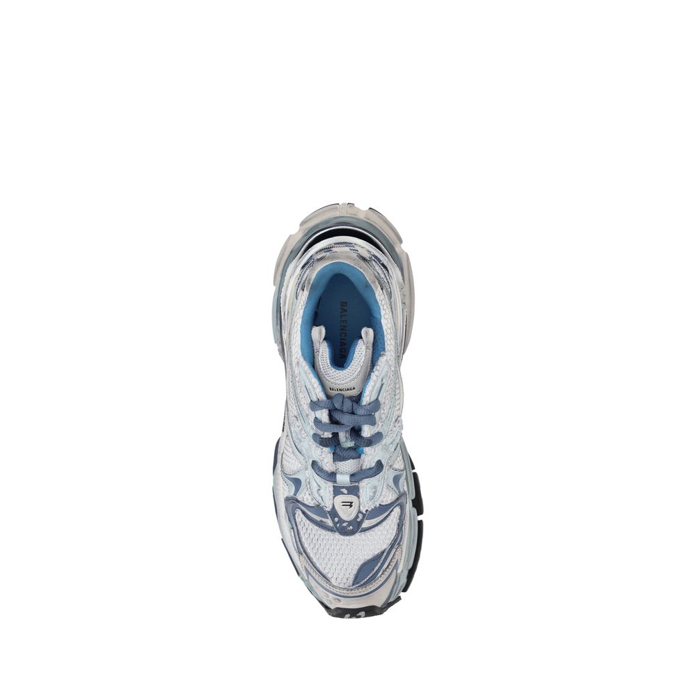Balenciaga White Leather Runner 2 Sneakers Contemporary Luxury Footwear