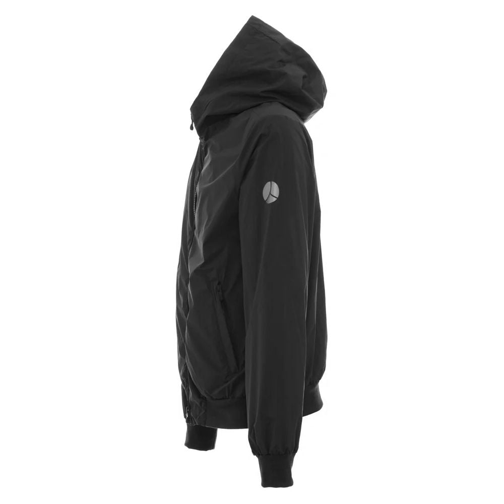 People Of Shibuya Black Nylon Jacket With Contemporary Elegance