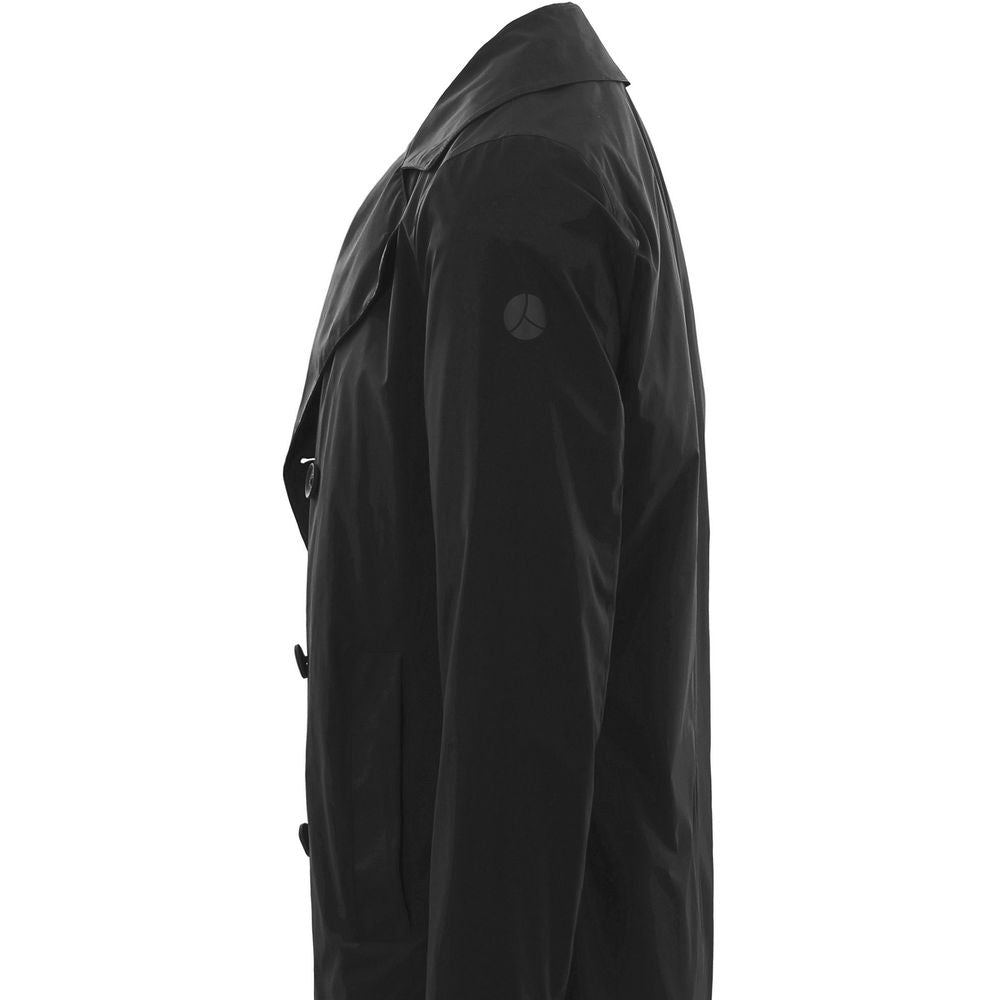 People Of Shibuya Black Recycled Fabric Trench Coat