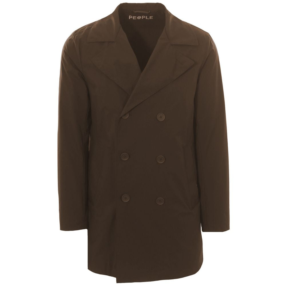 People Of Shibuya Brown Recycled Fabric Jacket