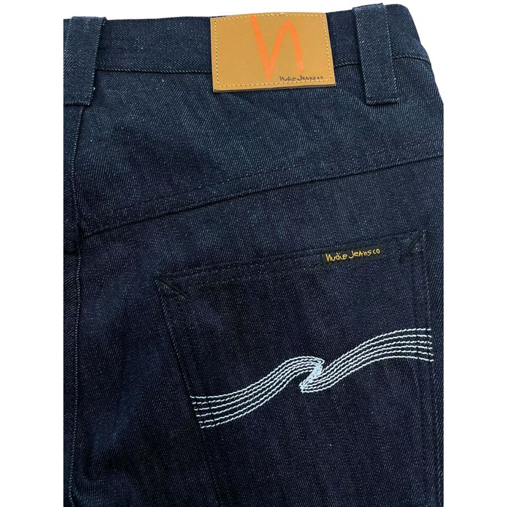 Nudie Jeans Blue Cotton Classic Denim Trousers