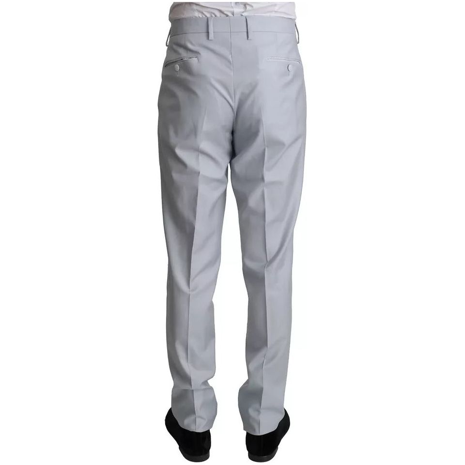 Dolce & Gabbana Light Blue Wool 3 Piece SICILIA Suit