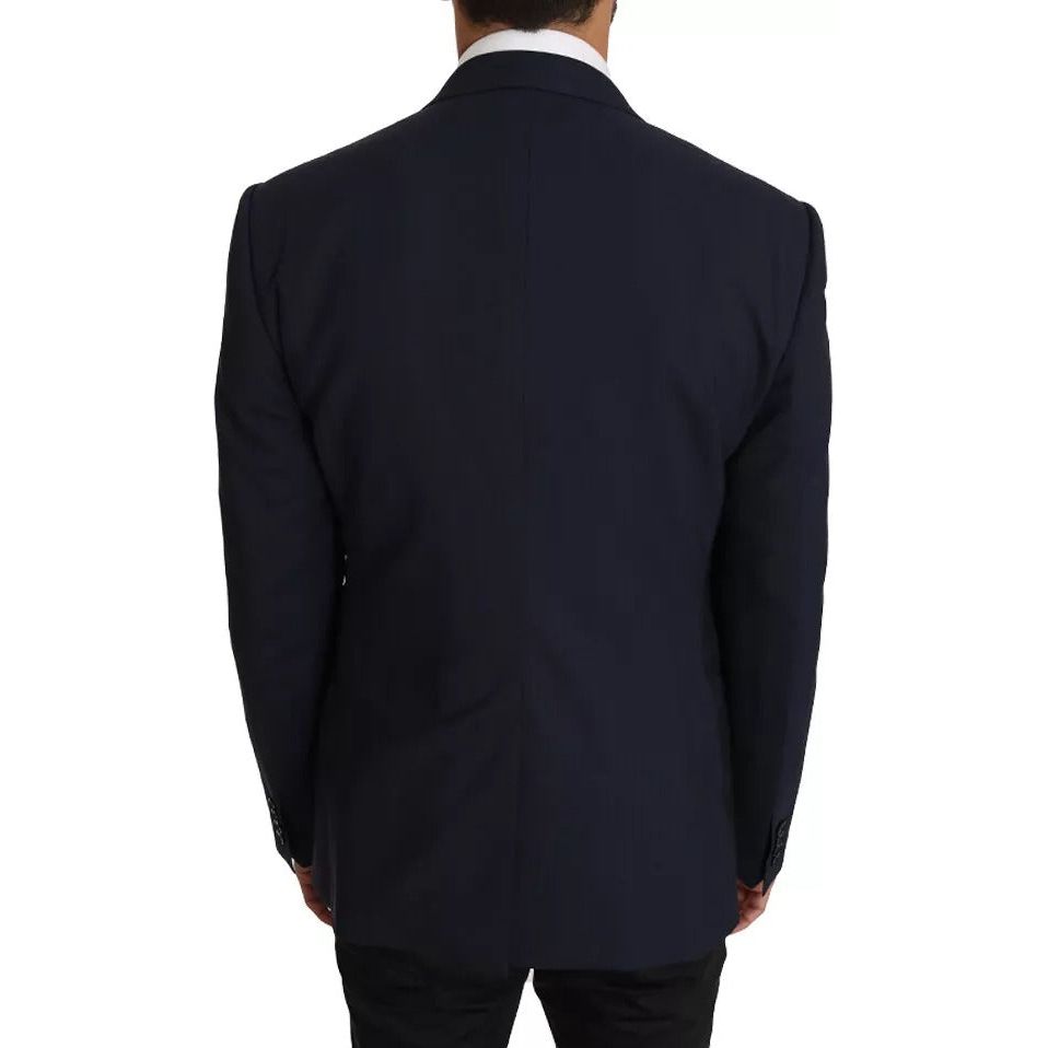 Dolce & Gabbana Blue Wool MARTINI Blazer Vest 2 Piece