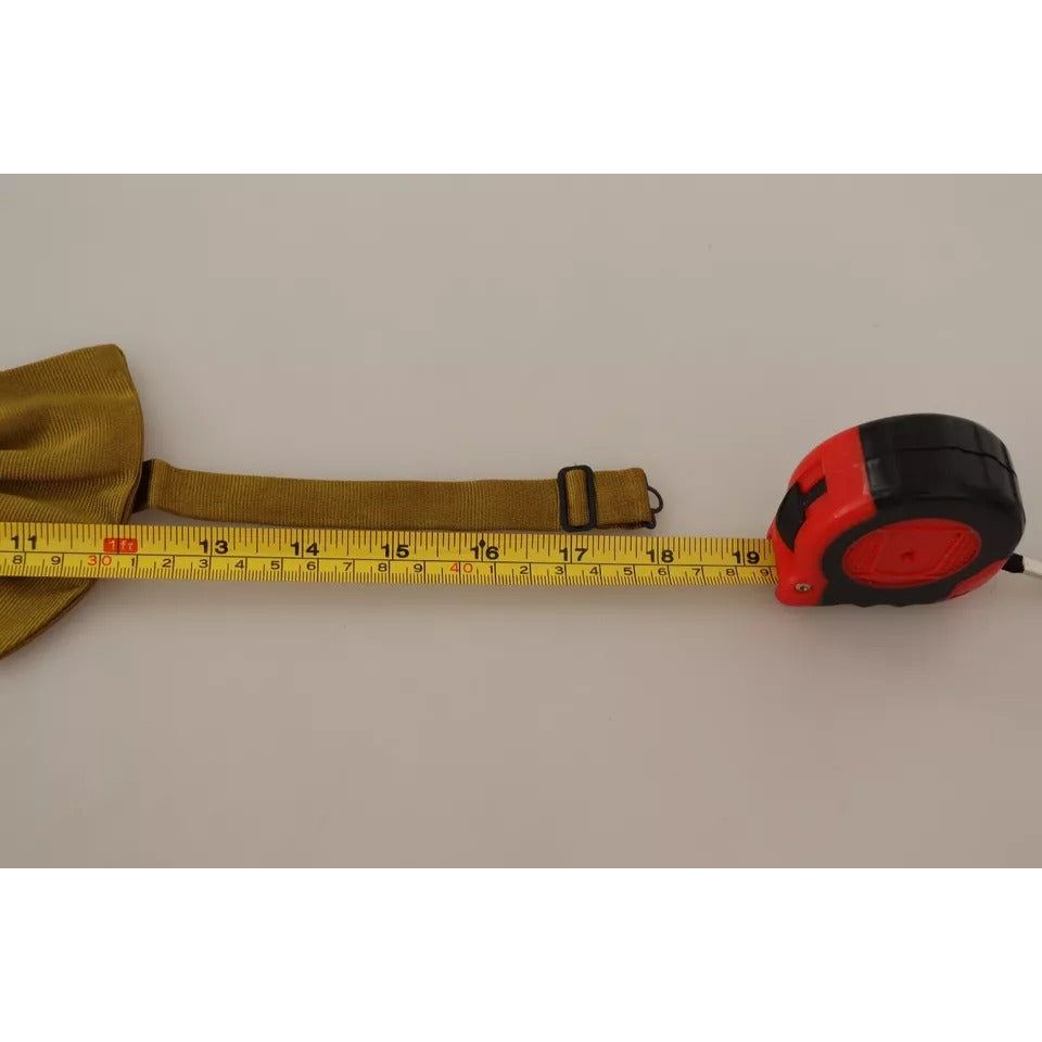 Dolce & Gabbana Yellow Mustard 100% Silk Butterfly Bow Tie