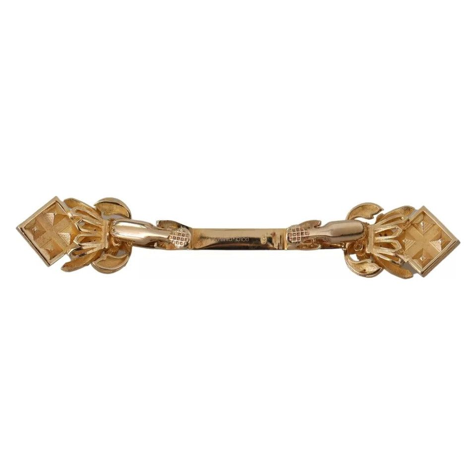 Dolce & Gabbana Gold Plated 925 Sterling Silver Crystal Brooch