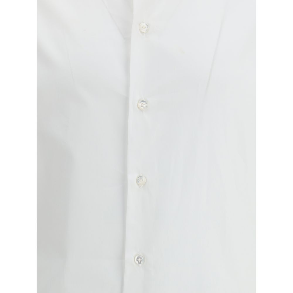 Finamore White Cotton Shirt - Luxurious Cotton Elegance