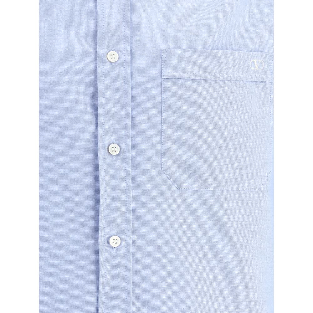 Valentino White Premium Cotton Shirt: Timeless Elegance