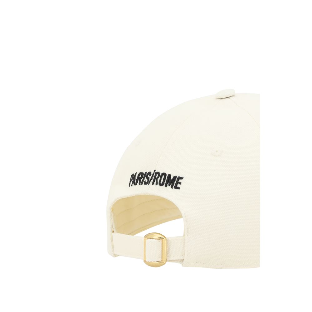 Valentino Garavani Black Cotton Baseball Hat Elegance