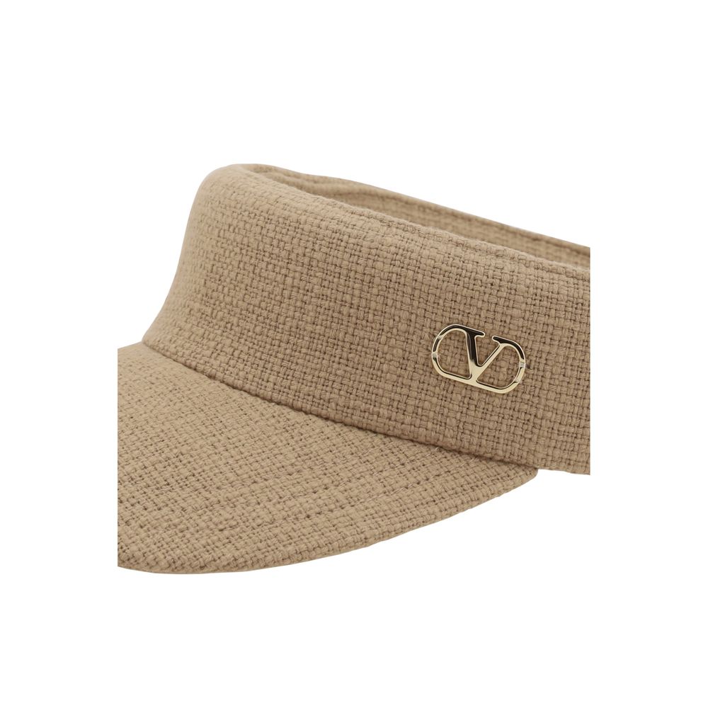 Valentino Garavani Black Cotton Visor - Timeless Luxury Accessory