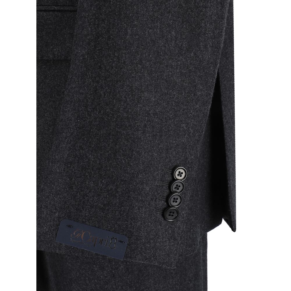 Gi Capri Charcoal Grey Premium Wool Suit