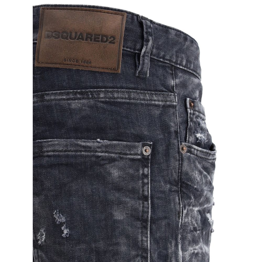 Dsquared² Blue Denim Skater Jeans for Effortless Luxury Style