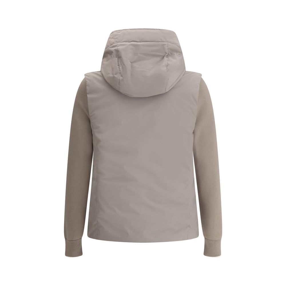 MooRER Navy Wool Blend Padded Jacket for Elevated Winter Style