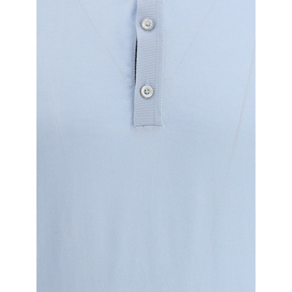 MooRER White Cotton Polo Shirt for Effortless Sophistication