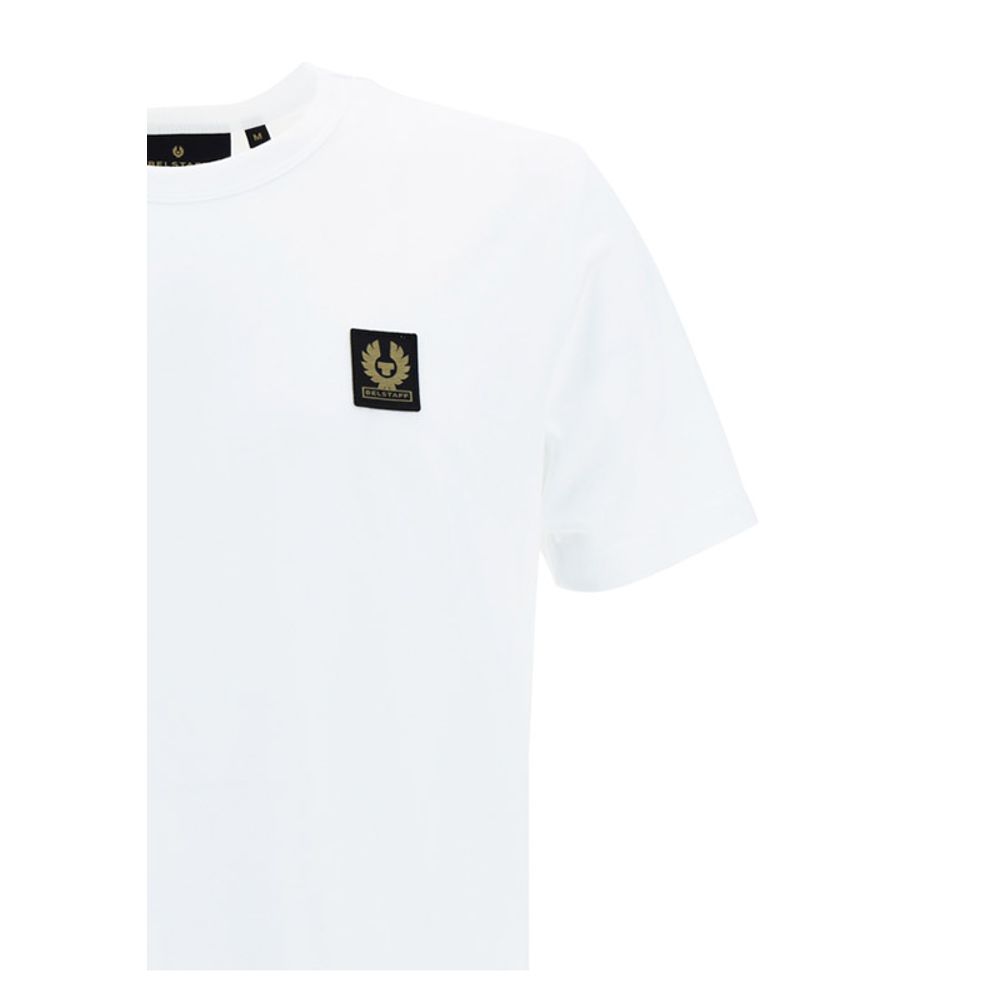 Belstaff White Cotton T-shirt: Timeless Elegance Redefined