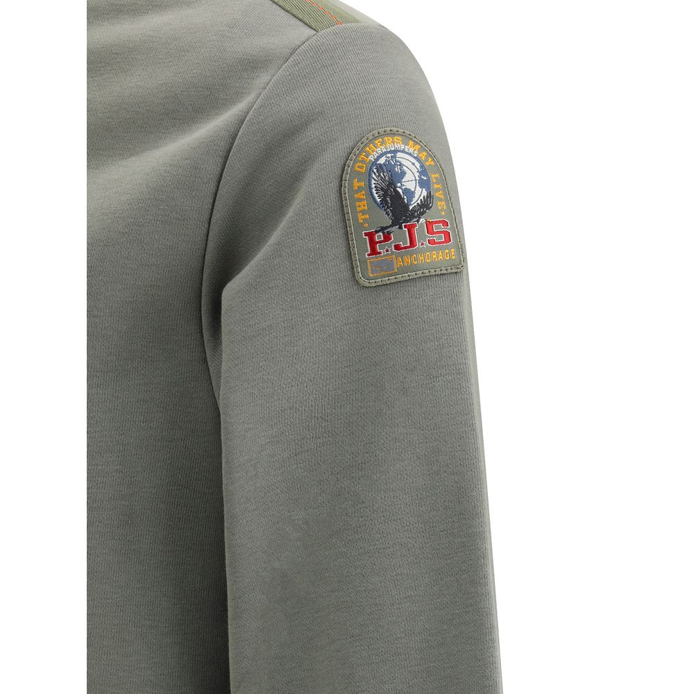 Parajumpers Grey Cotton Sweatshirt - Elevated Casual Luxury