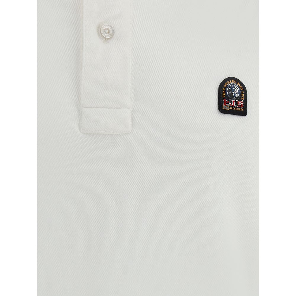 Parajumpers Navy Cotton Patch Polo for Elevated Casual Sophistication