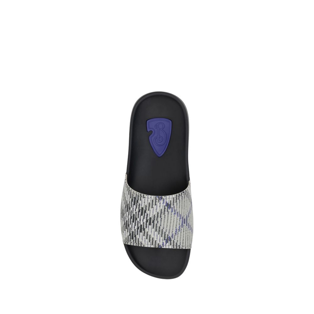 Burberry Beige Rubber Slides for Effortless Luxury Style