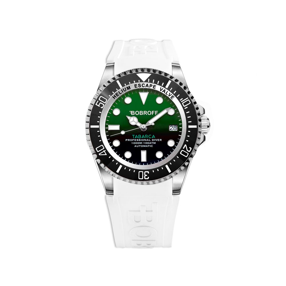 Bobroff White Rubber Watch - Timeless Luxury Timepiece