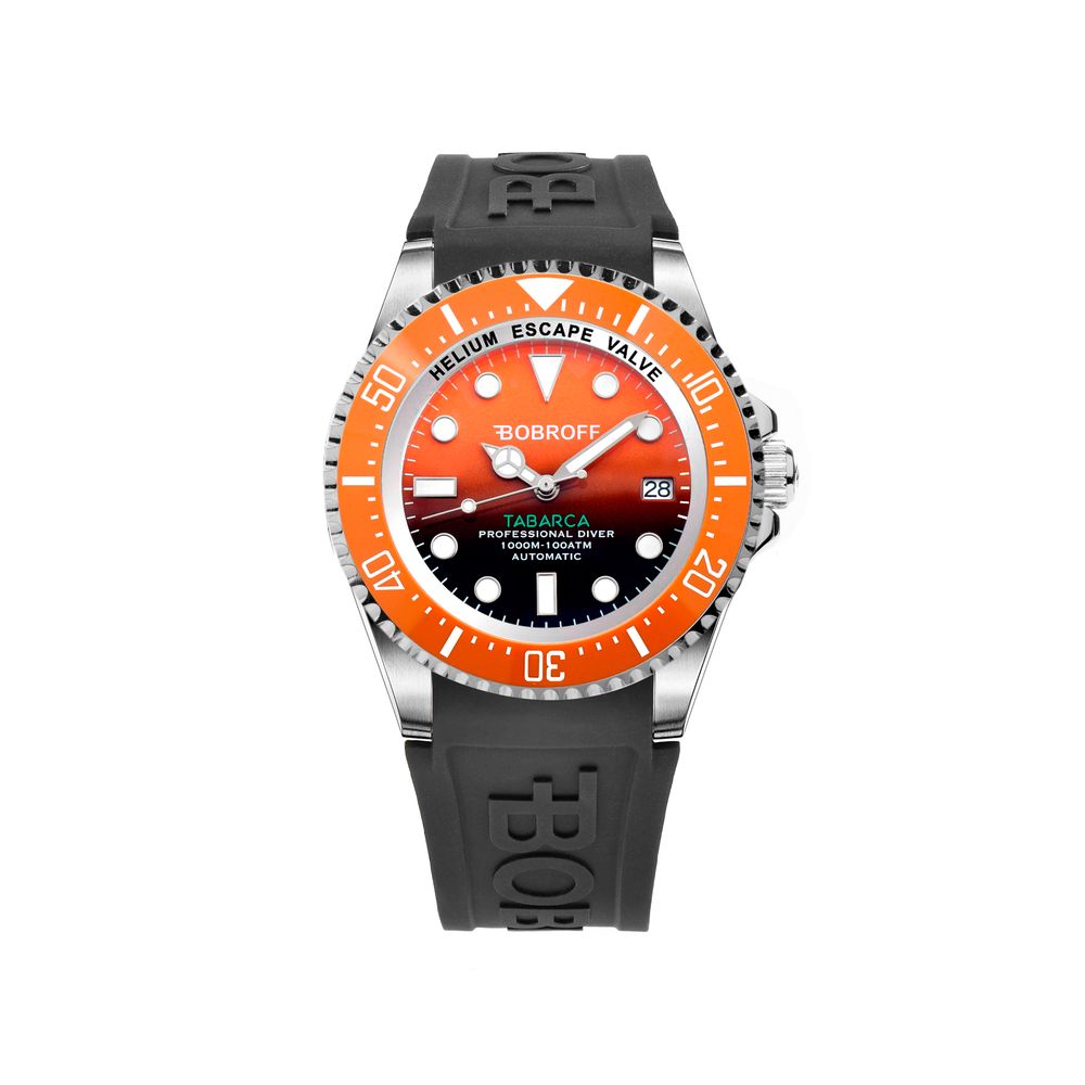 Bobroff Black Rubber Watch – Elegant Modern Luxury Timepiece