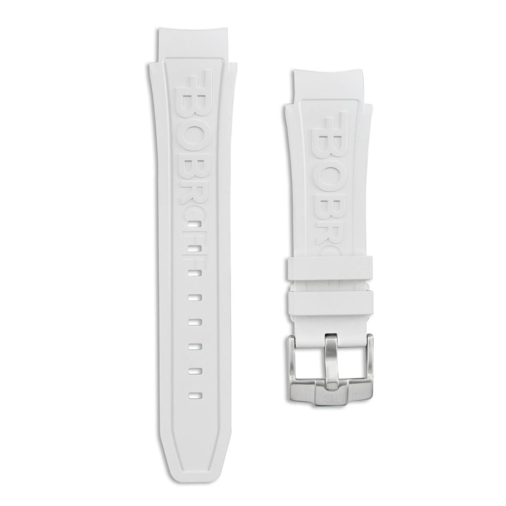 Bobroff White Rubber Watch - Timeless Elegance Redefined