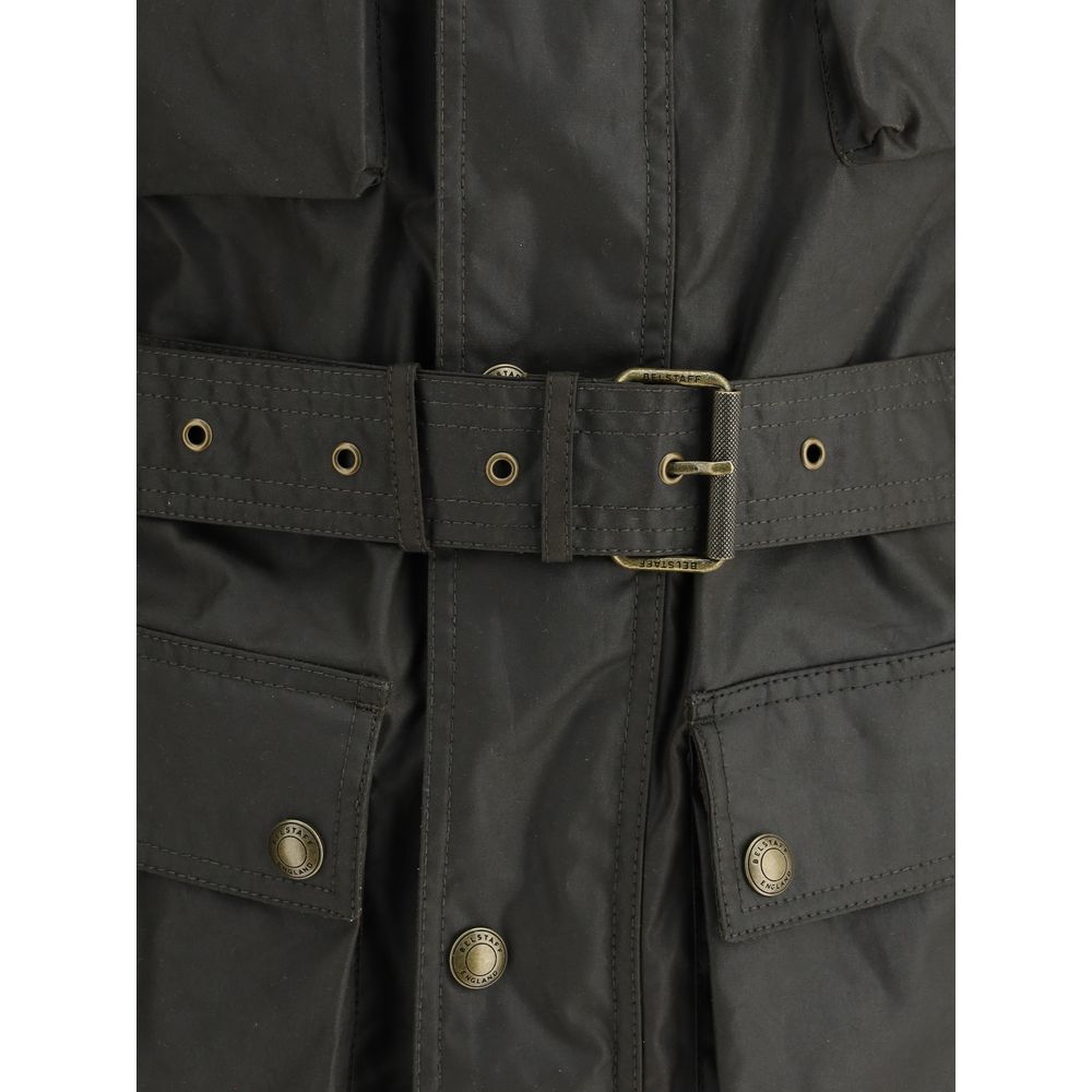 Belstaff Black Waxed Cotton Trailmaster Jacket for Timeless Style