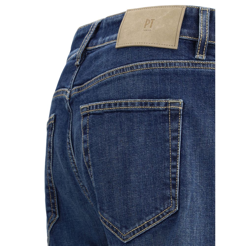 PT Torino Blue Denim Jeans - Timeless Elegance Redefined