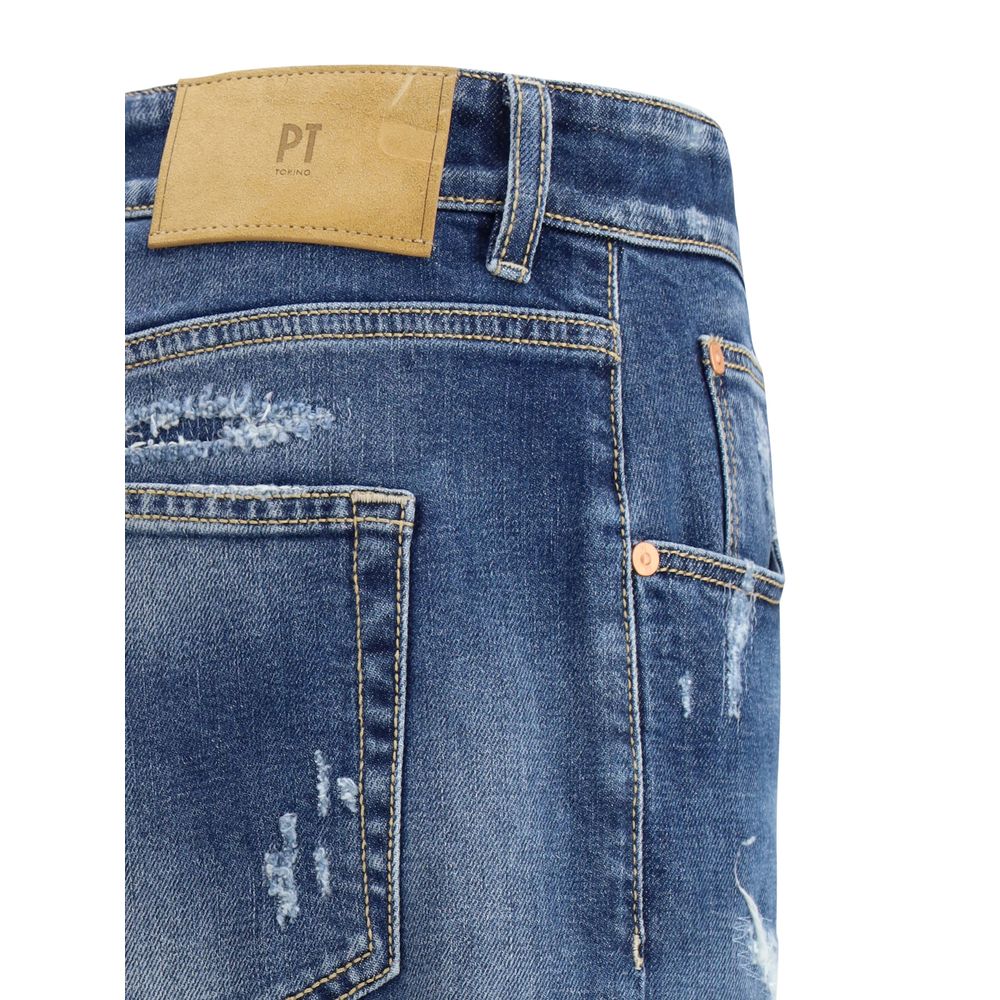 PT Torino Blue Denim Jeans with Timeless Elegance and Style
