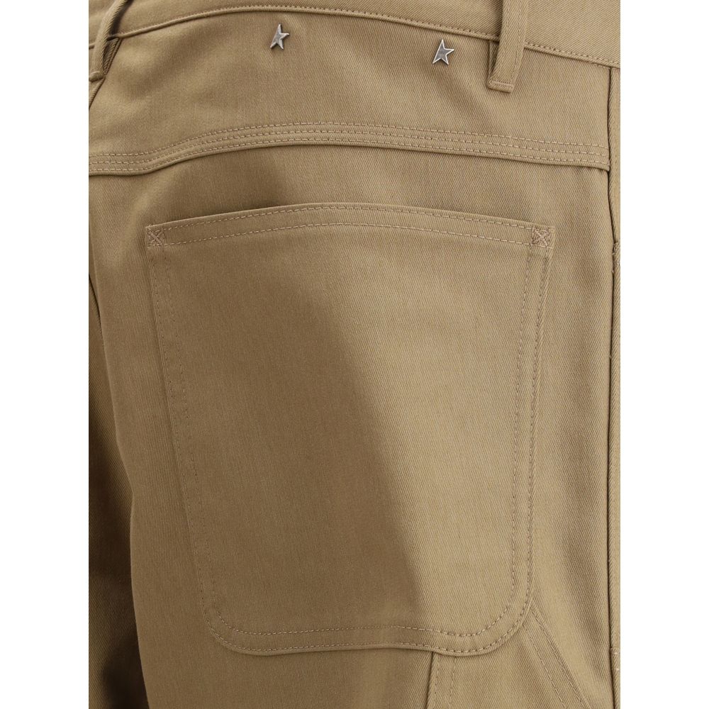 Golden Goose Black Cotton Journey Pants for Elevated Sophistication