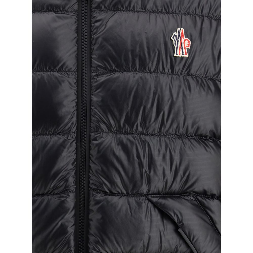 Moncler Black Nylon Bergun Reversible Jacket for Elevated Style