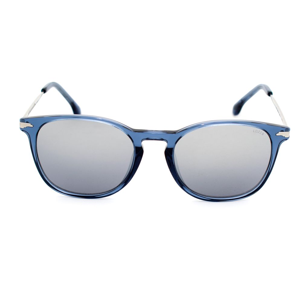 Lozza Blue Acetate Sunglasses with Gradient Grey Lenses