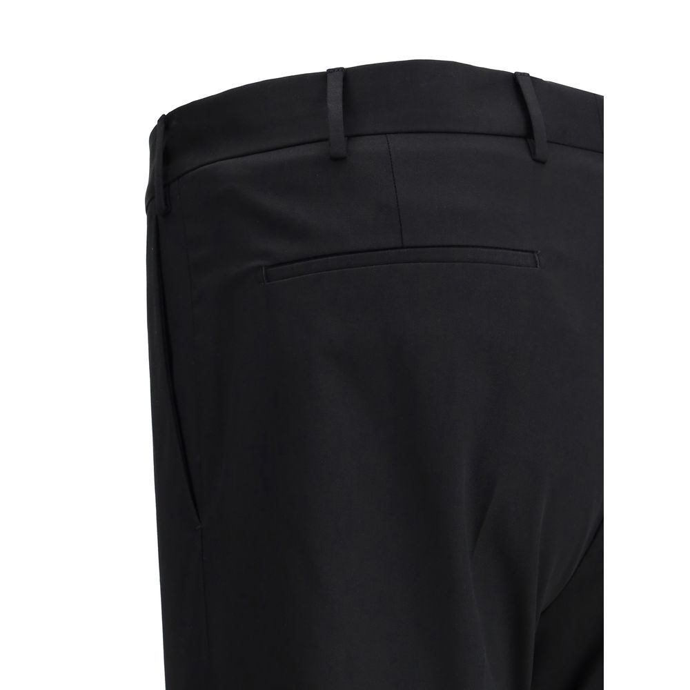 PT Torino Navy Cotton Pants for Elevated Everyday Elegance