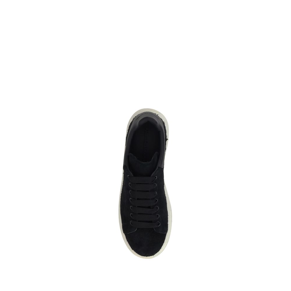 Alexander McQueen White Leather Sneakers for Effortless Elegance