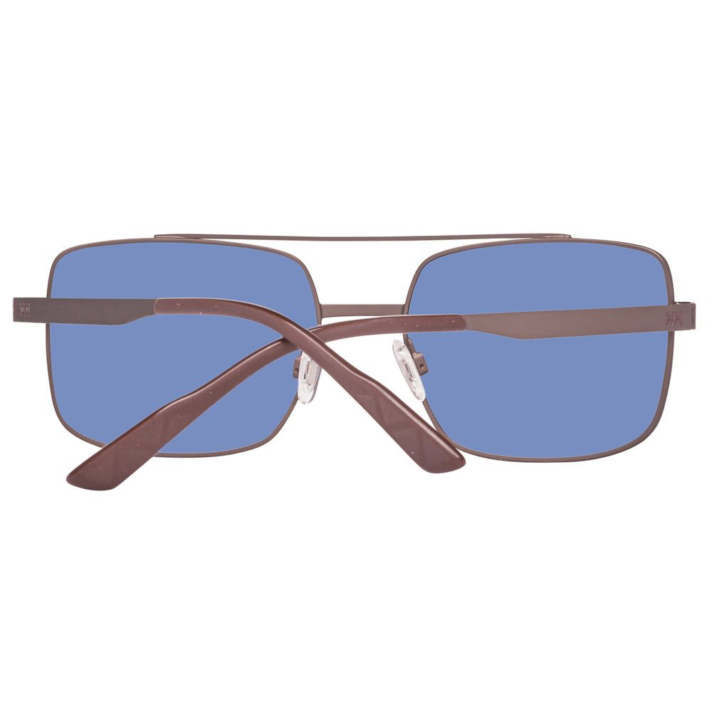 Helly Hansen Brown Metal Sunglasses for Timeless Sophistication