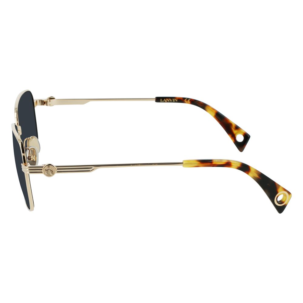 Lanvin Gold Metal Sunglasses for Effortless Elegance